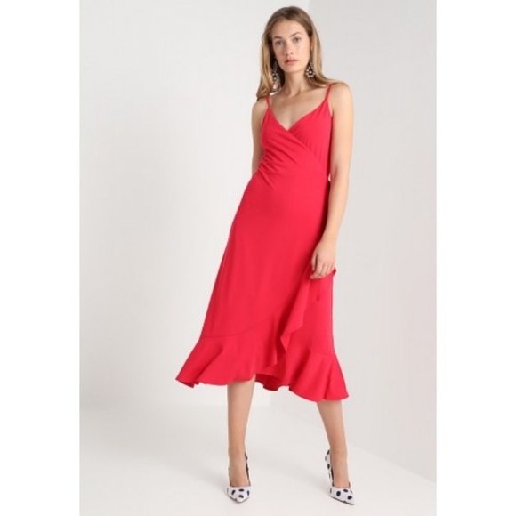 Banana Republic Dresses & Skirts - Wild Cherry Red Wrap dress